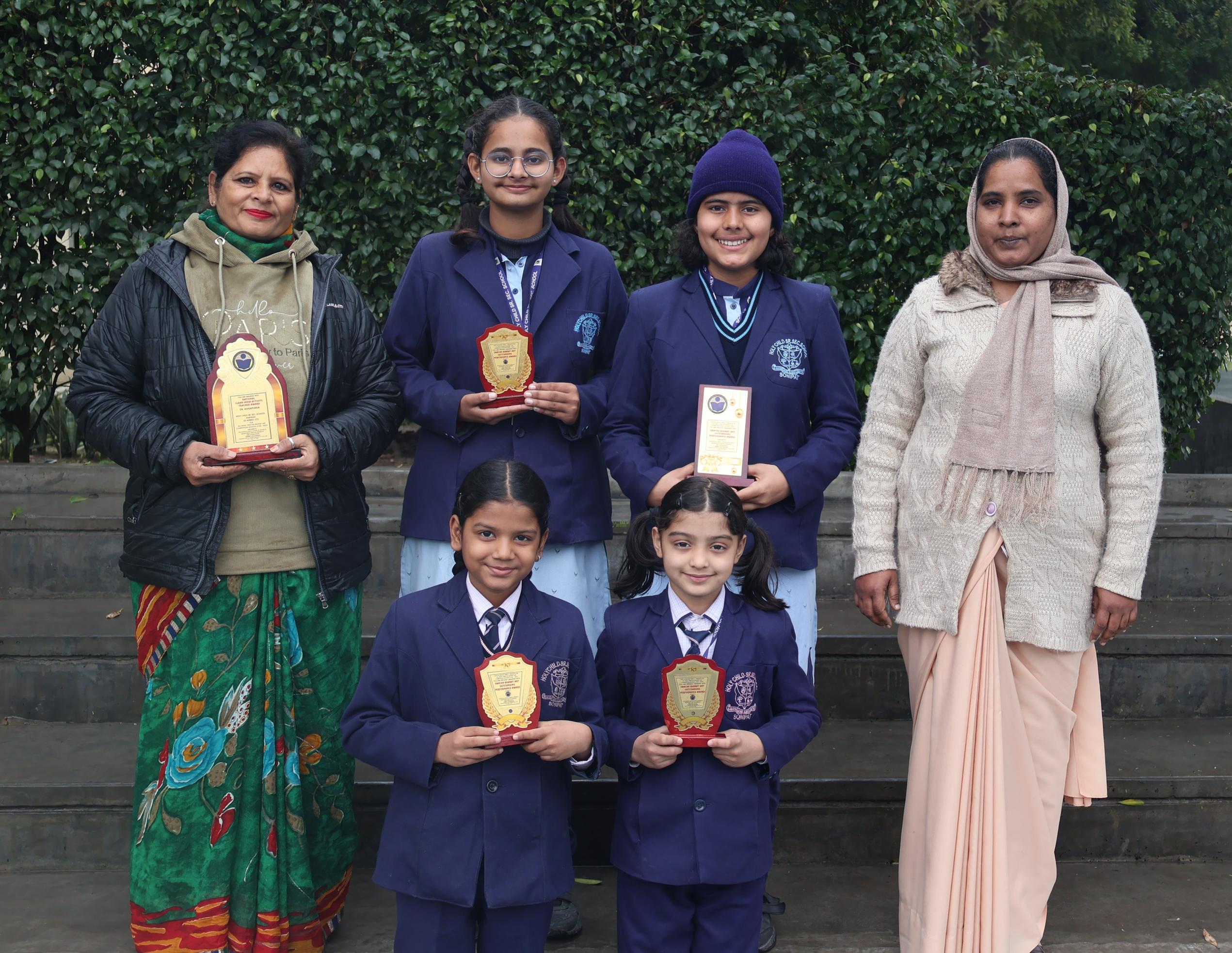 ALL INDIA SWACHH BHARAT ART COMPETITION OUTSTANDING PERFORMANCE AWARD WINNERS