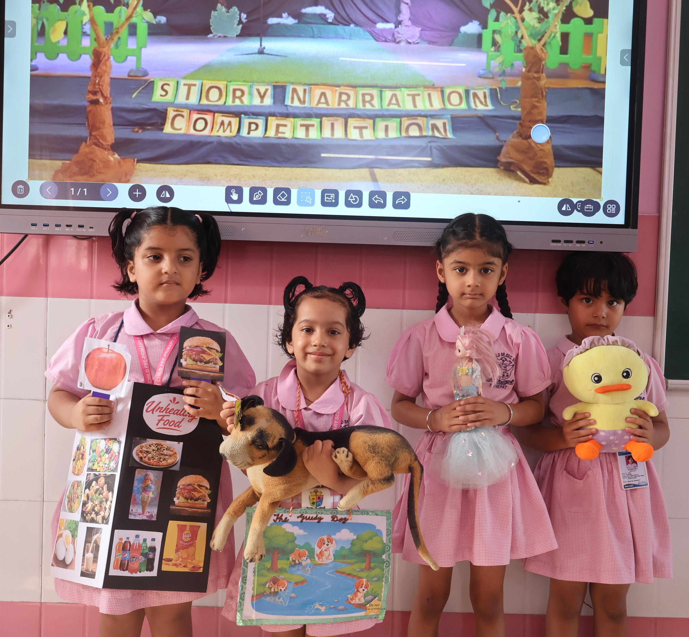 Show and Narrate Activity Classes LKG and UKG